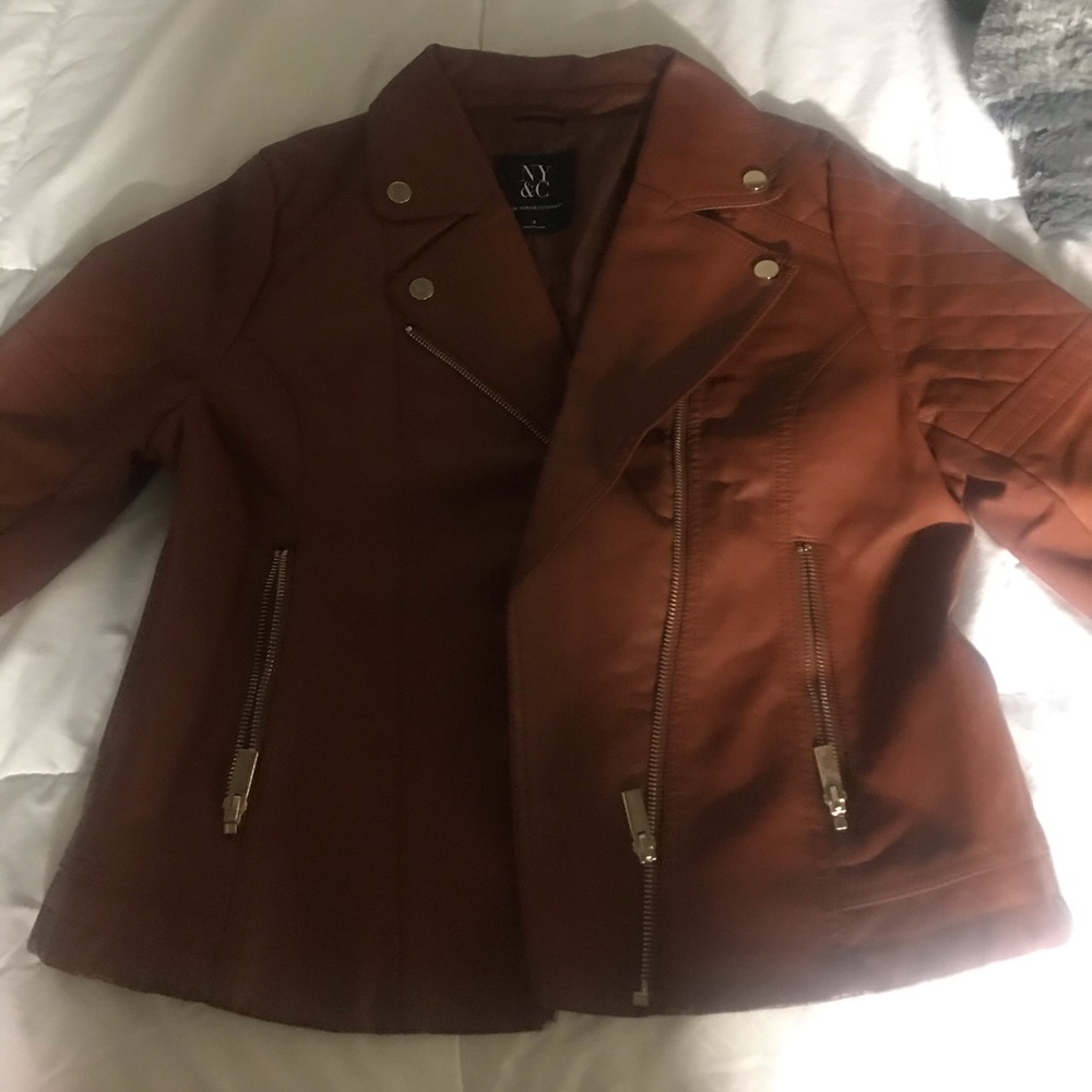 New York and Company Faux Leather Jacket